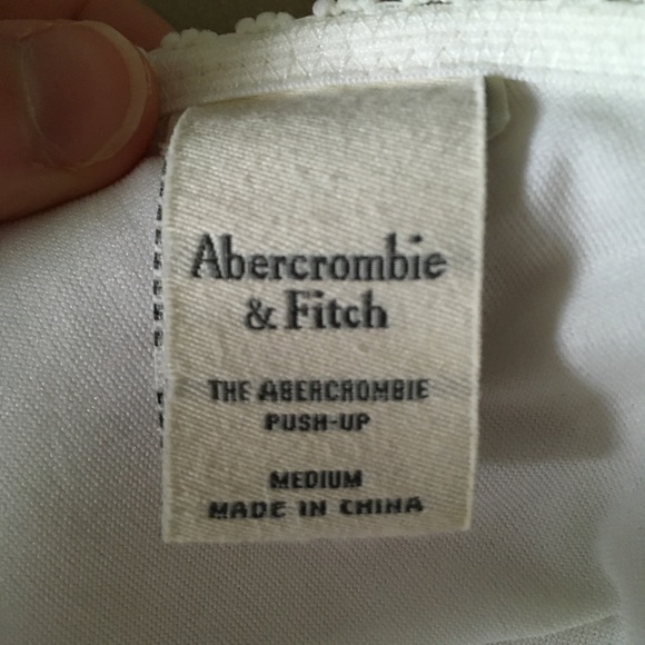 White Abercrombie Push Up Bikini Top - Picture 4 of 4